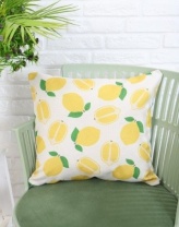   Подушка декоративная 40х40, рогожка/принт 2-х камерная ПД40-067