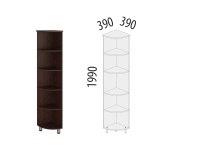 Лидер Престиж 83.14 Стеллаж угловой Лидер Престиж 83.14 Стеллаж угловой