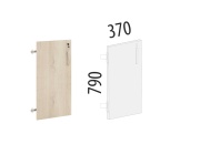 Альфа 64.69 Дверь ЛДСП 2 секций с замком левая