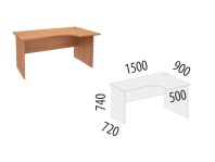 Альфа 61.21 Стол эргономичный правый 