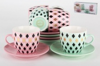   961913 Чайный набор 12пр. "Ритм" в подар. упаковке. /RX-N17329/.  (Кружка 220мл. (6шт