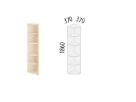 Рубин 40.35 Стеллаж угловой