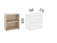 Альфа 64.41 Шкаф 2 секции 