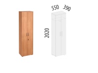 Альфа 61.43 Шкаф для одежды с замком 