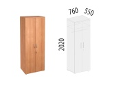 Альфа 61.42 Шкаф для одежды с замком 