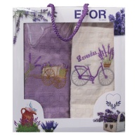 N0205 Набор кухонных салфеток EFOR (2шт) (45*65) велосипед