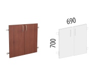 Рубин 41.37 Дверь ЛДСП 2 секции