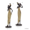   663336 (в уп.24шт.) - Статуэтка Африканка 33см. / FM8567 /, материал: полимер.										