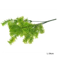   640980 (в уп.50/100/150600шт.) - Лист искусственный L=34см. /WH-18/, материал: пластик.										