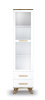 ВЕГА СКАНДИНАВИЯ гостиная Шкаф-витрина 450 Белый, Дуб Каньон, глянец белый Каталог с ценами МК Диол в Касимове